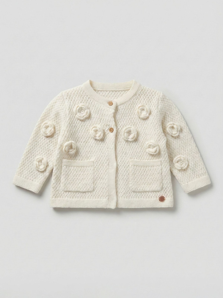 Angel & Rocket Dolly Flower Knit Cardigan - תמונה 5 מתוך 5