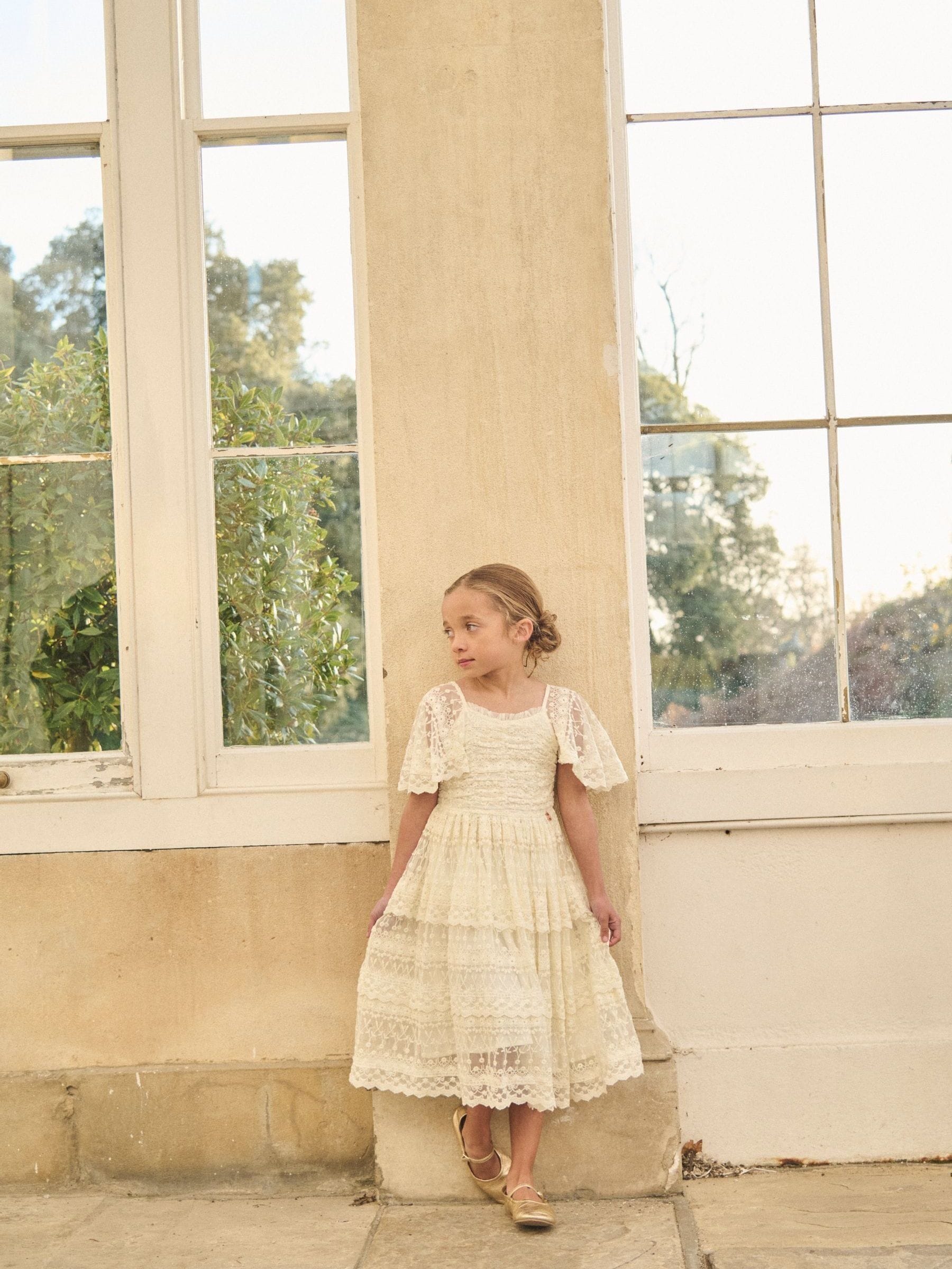 【and mary】betty layered dress Buy Angel & Rocket Cream Annabelle Vintage Lace Mesh Dress from