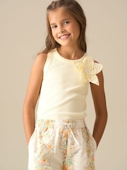 Angel & Rocket Yellow Jess Yellow Flower Corsage Vest - Image 1 of 7