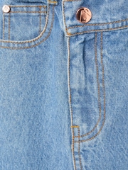 Angel & Rocket Blue Kendal Asymmetric Waist Denim Midi Skirt - Image 8 of 8