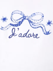 Angel & Rocket White Joanie Floral Placement Print T-Shirt - Image 3 of 3