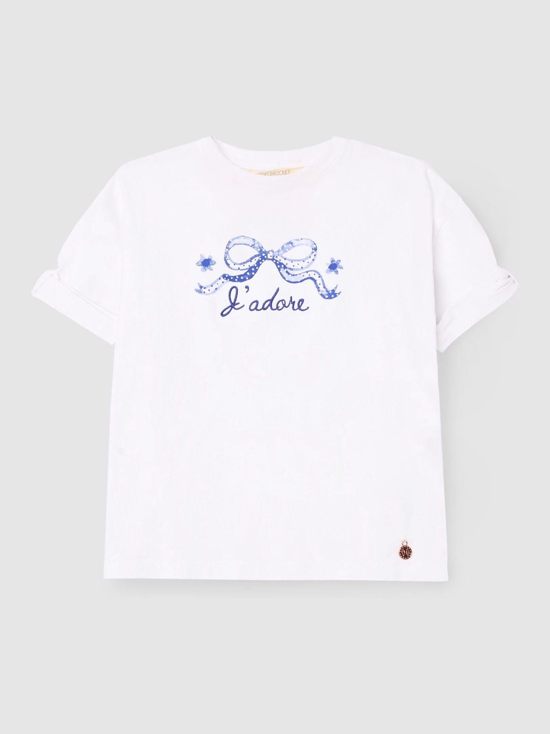 Buy Angel & Rocket White Joanie Floral Placement Print T-Shirt