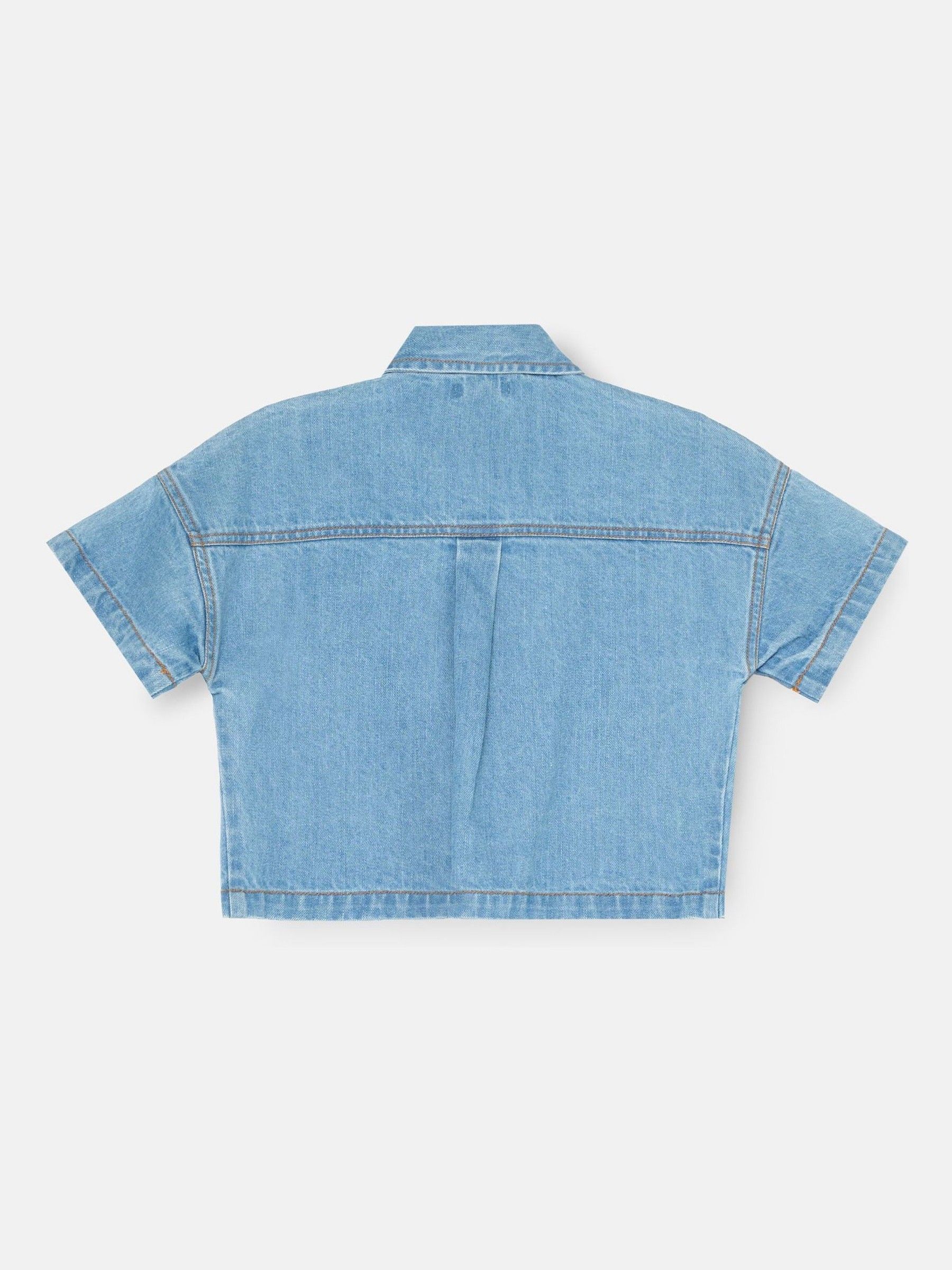 Cumpără Angel & Rocket Zeta Boxy Embellished Denim Shirt from Next