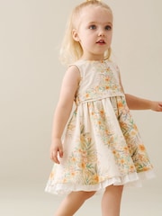 Angel & Rocket Prim Rose Printed Tie Waist Dress - صورة 1 من 6