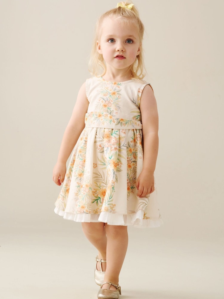 Angel & Rocket Prim Rose Printed Tie Waist Dress - صورة 2 من 6 Angel & Rocket Prim Rose Printed Tie Waist Dress - صورة 2 من 6