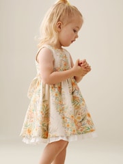 Angel & Rocket Prim Rose Printed Tie Waist Dress - صورة 3 من 6