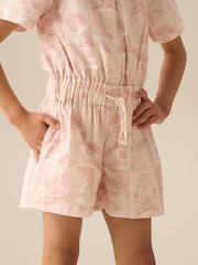 Angel & Rocket Natural Abby Tie Waist Jumpsuit - Image 5 of 8