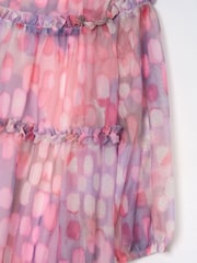 Angel & Rocket Pink Cara Printed Swing Mesh Dress - Image 17 of 17