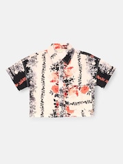 Angel & Rocket Cream Brooke Print Linen Shirt - Image 4 of 5