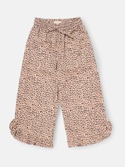 Angel & Rocket Erika Leopard Frill Hem Trousers - صورة 6 من 8