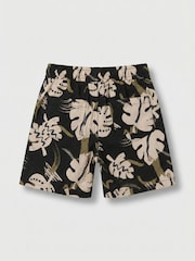 Angel & Rocket Black Finn Palm Leaf Shorts - Image 2 of 3