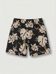 Angel & Rocket Black Finn Palm Leaf Shorts - Image 3 of 3