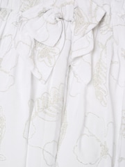 Angel & Rocket White Dalhia Floral Embroidered Skirt - Image 6 of 6