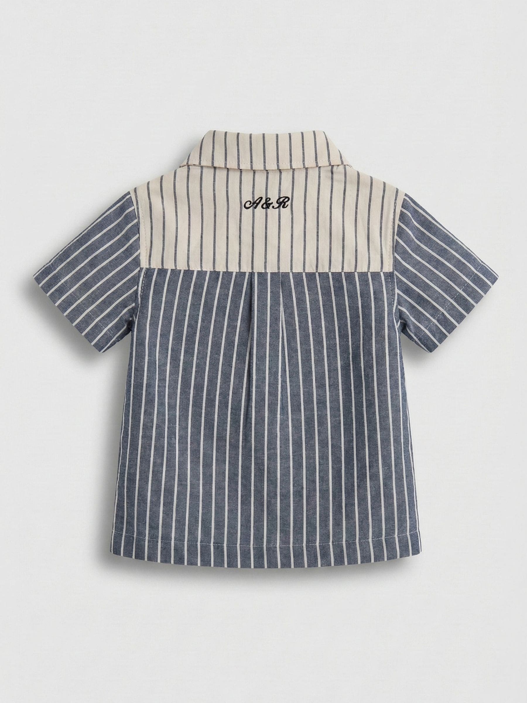 Buy Angel & Rocket Black Cesar Cut & Sew Short Sleeve Shirt from