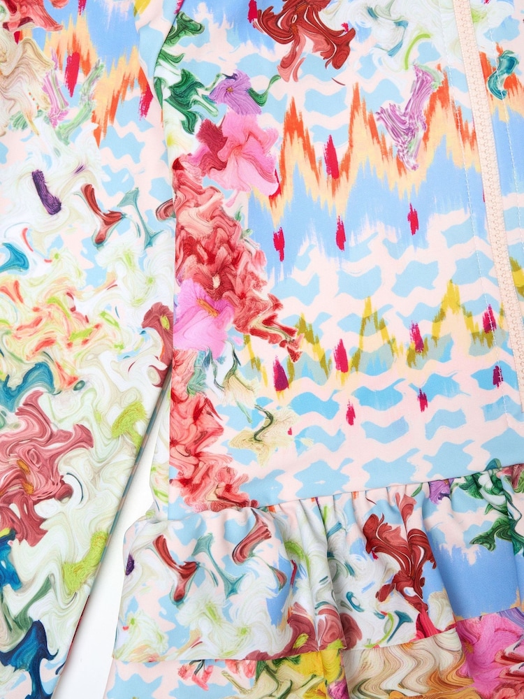 Angel & Rocket Cream Cove Sunsafe Long Sleeve Swimsuit - Image 3 of 3 Angel & Rocket Cream Cove Sunsafe Long Sleeve Swimsuit - Image 3 of 3