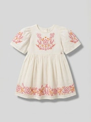 Angel & Rocket White Reyna Embroidered Swing Dress - Image 5 of 6