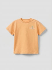 Angel & Rocket Orange Mini Crew Printed Yellow T-Shirt - Image 5 of 6