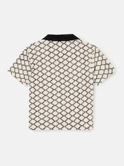 Angel & Rocket Black Marcus Intarsia Knit Shirt - Image 5 of 6