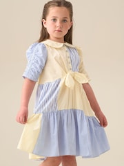 Angel & Rocket Blue Frankie Blue Mixed Stripe Shirt Dress - Image 5 of 8