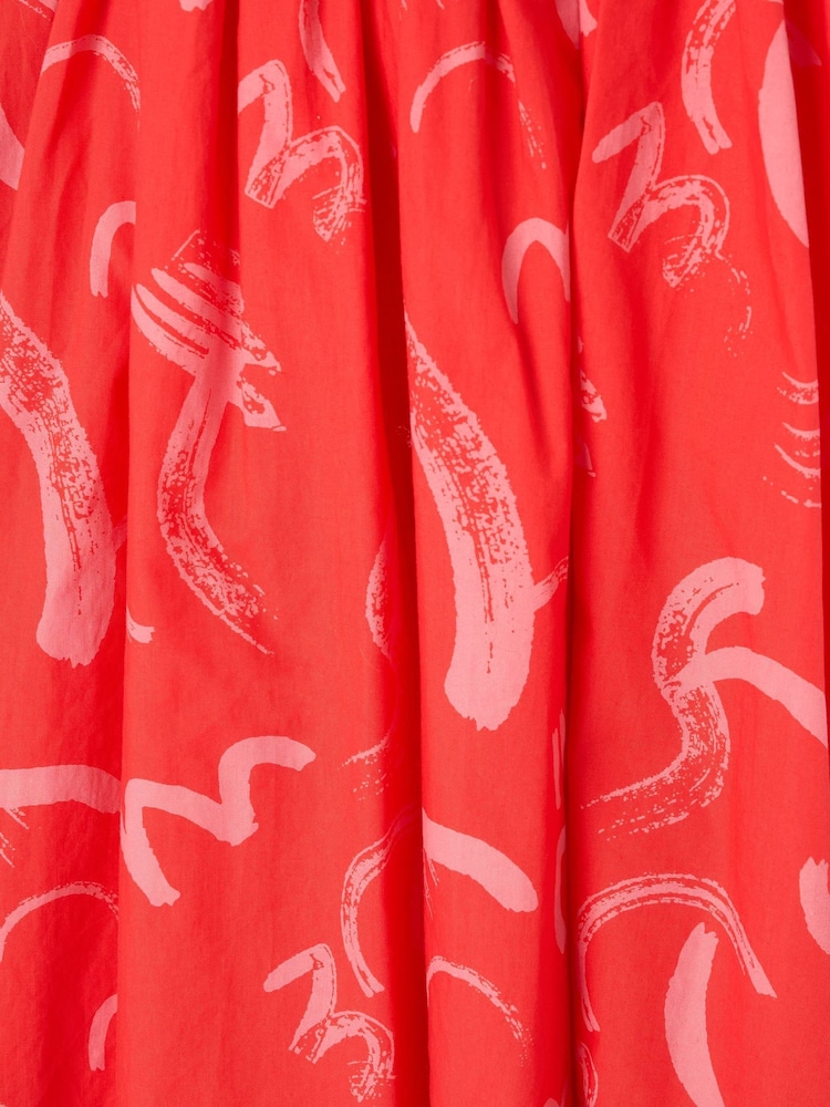 Angel & Rocket Red Evie Print Frill Swing Dress - Image 7 of 7 Angel & Rocket Red Evie Print Frill Swing Dress - Image 7 of 7