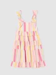 Angel & Rocket Nola Pastelstribet Lagdelt Kjole - Billede 9 af 11
