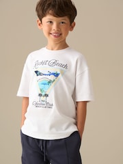 Angel & Rocket West Beach Graphic T-skjorte - Bilde 4 av 8