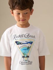 Angel & Rocket West Beach Graphic T-skjorte - Bilde 5 av 8