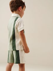 Angel & Rocket Green Jerry Colour Block Top & Shorts Set - Image 2 of 7