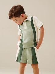Angel & Rocket Green Jerry Colour Block Top & Shorts Set - Image 3 of 7