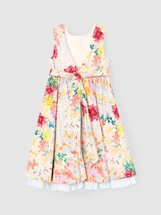 Angel & Rocket Cream Seren Print Stripe Sash Waist Dress - Image 10 of 11