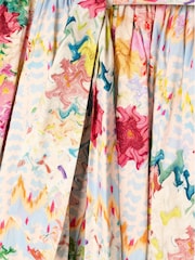 Angel & Rocket Cream Seren Print Stripe Sash Waist Dress - Image 8 of 8