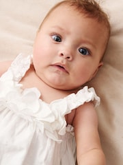 Angel & Rocket White Nyla 3D Daisy Swing  & Bloomer Dress - Image 3 of 4