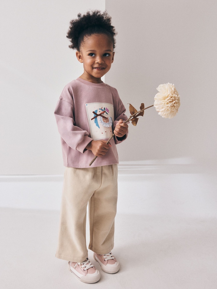 Light Pink Unicorn - Long Sleeve na T-Shirt (3mths-7yrs) - Larawan 2 ng 4 Light Pink Unicorn - Long Sleeve na T-Shirt (3mths-7yrs) - Larawan 2 ng 4