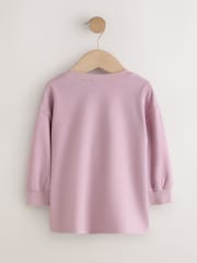 Light Pink Unicorn Long Sleeve T-Shirt (3mths-7yrs) - Image 6 of 8