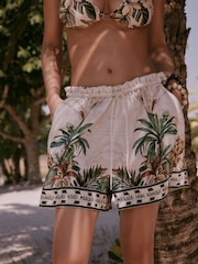Monochrome Palm Summer Beach Shorts - Image 1 of 4