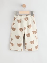 Ecru Cream Bear - Pantalon large à enfiler (3mois7ans) - Image 1 de 4
