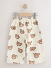 Ecru Cream Bear - Pantalon large à enfiler (3mois7ans) - Image 2 de 4