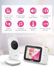 V-Tech White 3.5" Video Monitor - Image 6 of 8