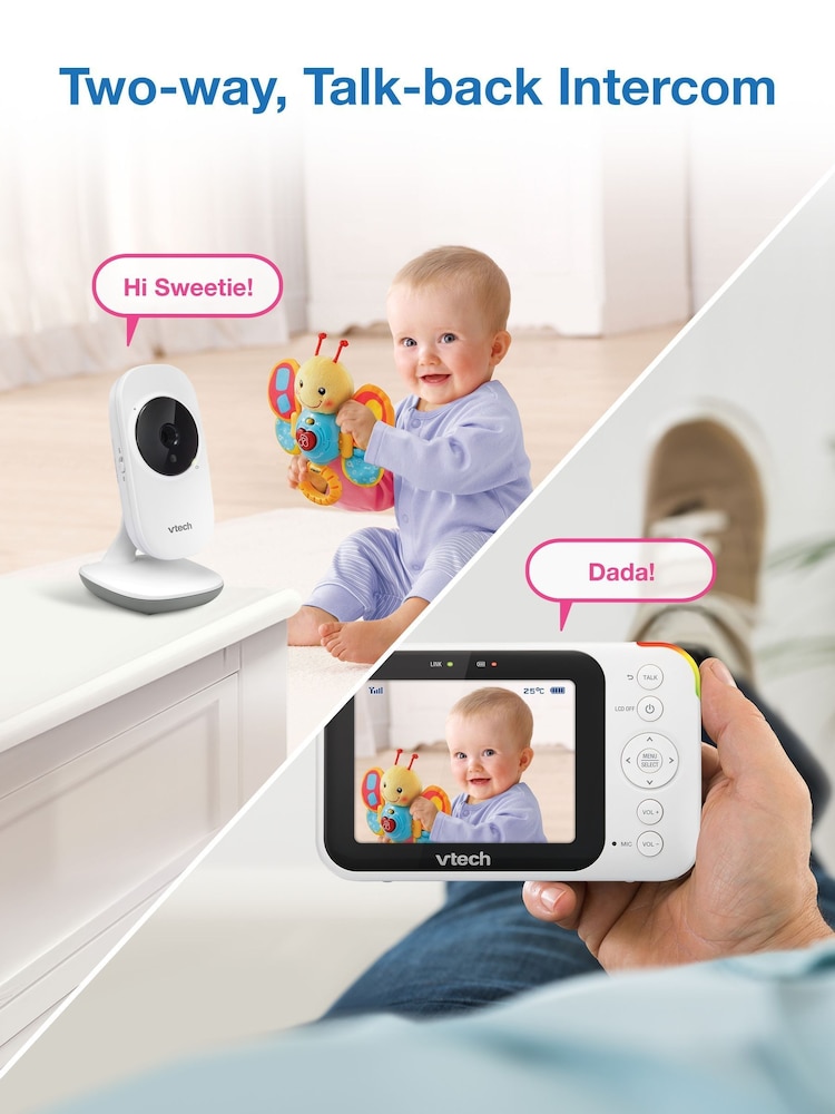 V-Tech White 3.5" Video Monitor - Image 8 of 8