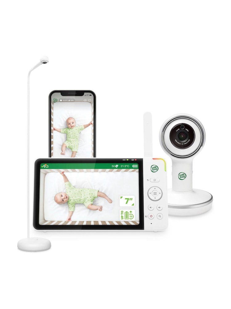 Leapfrog Toys White 7” Over-the-Cot Smart Baby Monitor - Image 1 of 8