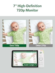 Leapfrog Toys White 7” Over-the-Cot Smart Baby Monitor - Image 4 of 8