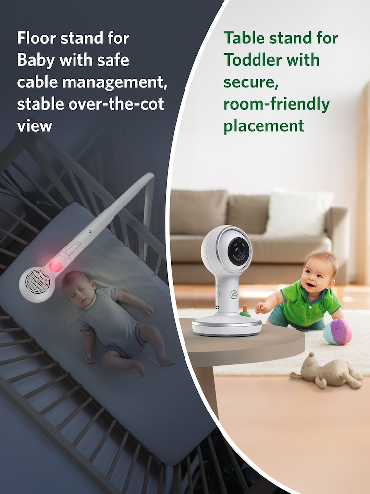 Leapfrog Toys White 7” Over-the-Cot Smart Baby Monitor - Image 8 of 8