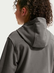 Nike Stone Grey Pro Dri-FIT Cropped Fleece Hoodie - Image 5 of 5