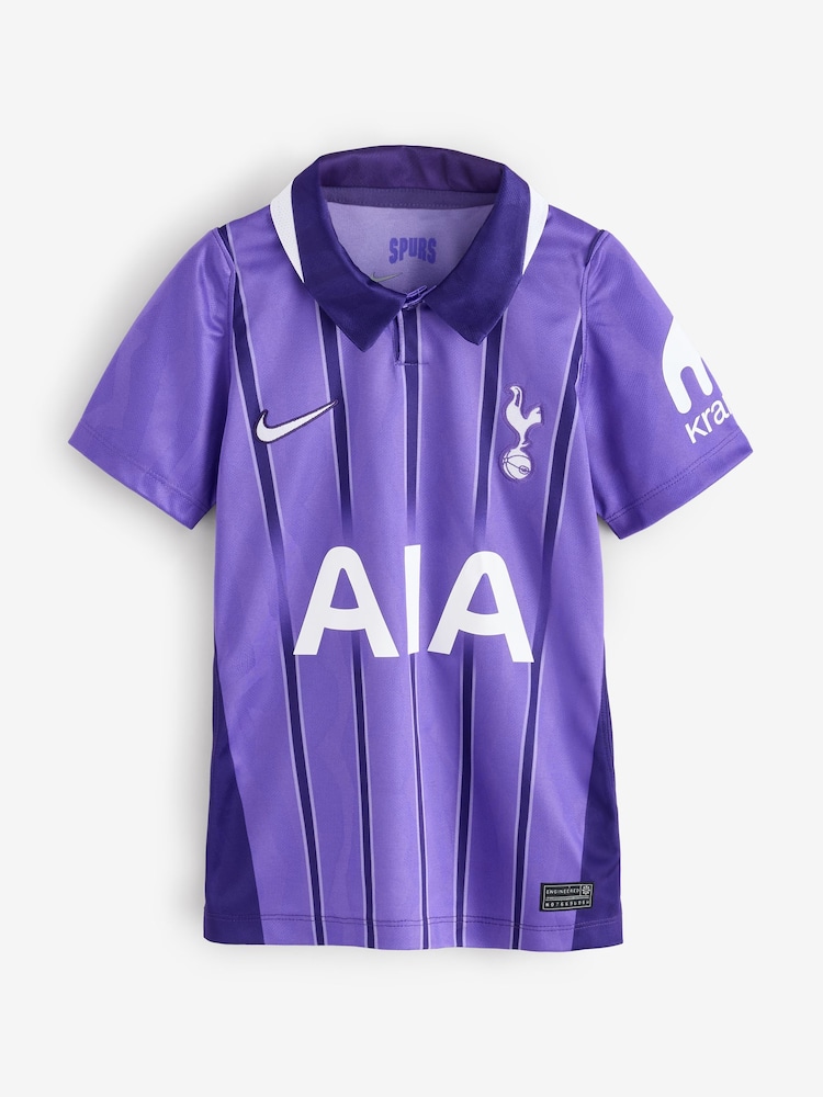 Nike Purple Smoke Tottenham Hotspur Football Club Youth Nike Dri-FIT Short-Sleeve Stadium Third Replica Jersey - Image 1 of 1 Nike Purple Smoke Tottenham Hotspur Football Club Youth Nike Dri-FIT Short-Sleeve Stadium Third Replica Jersey - Image 1 of 1