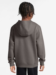 Nike Stone Grey Club Fleece Pullover Hoodie - Image 2 of 3