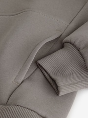 Nike Stone Grey Club Fleece Pullover Hoodie - Image 7 of 8