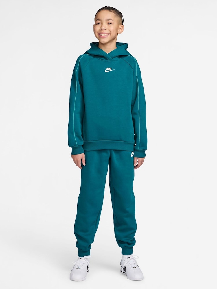 Nike Bright Spruce Green Club Hoodie & Jogger Set - Image 1 of 4 Nike Bright Spruce Green Club Hoodie & Jogger Set - Image 1 of 4