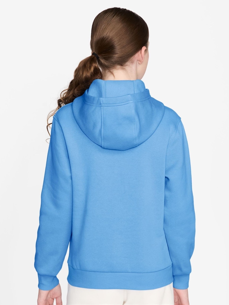 Nike Football Blue Club Fleece Pullover Hoodie - Image 3 of 3 Nike Football Blue Club Fleece Pullover Hoodie - Image 3 of 3