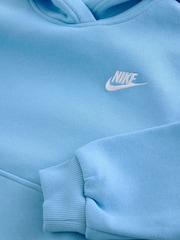 Nike Football Blue Club Fleece Pullover Hoodie - Image 4 of 5