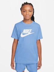 Nike Football Blue Futura HBR T-Shirt - Image 1 of 3